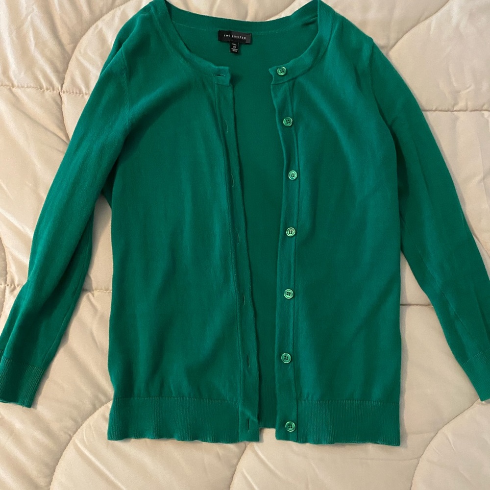 Limited cardigan Kelly green X-Small tall